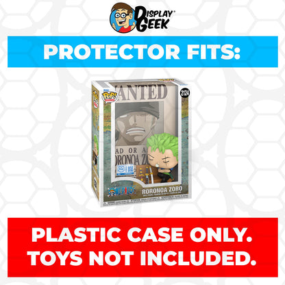 Pop Protector for Funko Pop Covers One Piece Wanted Poster Sanji #2571 Box