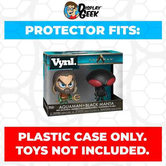 Pop Protector for Vynl 2 Pack Aquaman & Black Manta Funko