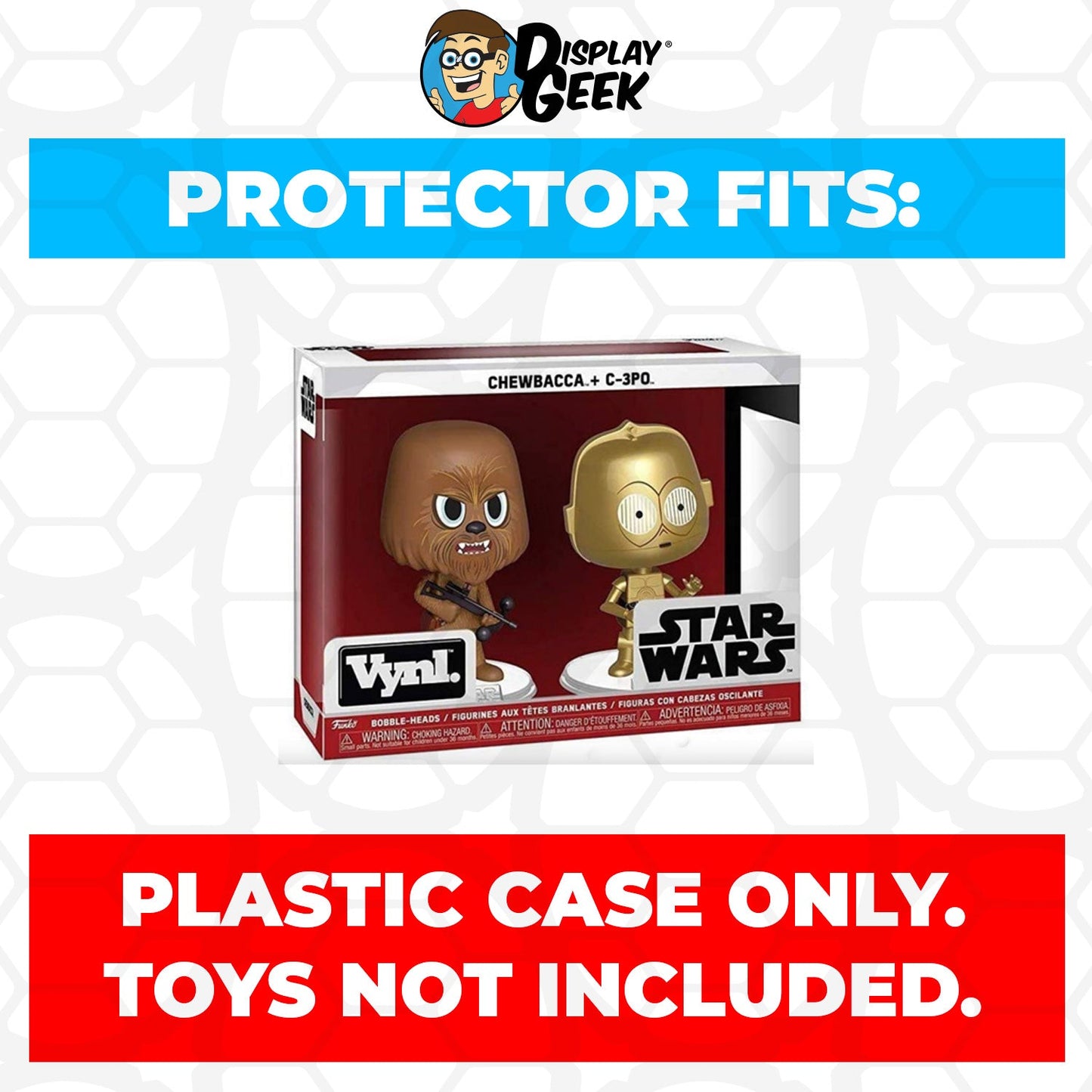 Pop Protector for Vynl 2 Pack Chewbacca & C-3PO Funko