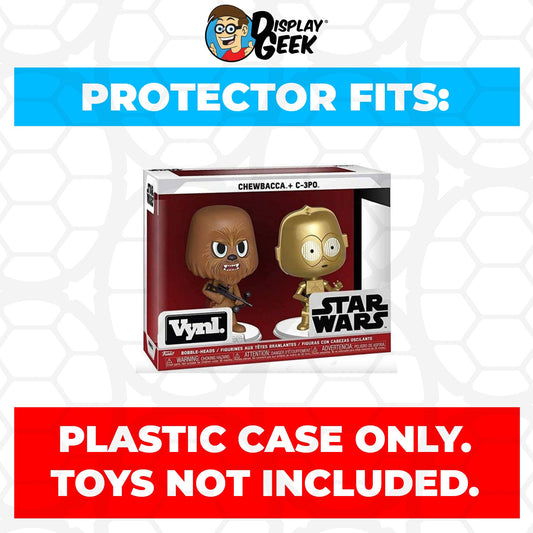 Pop Protector for Vynl 2 Pack Chewbacca & C-3PO Funko
