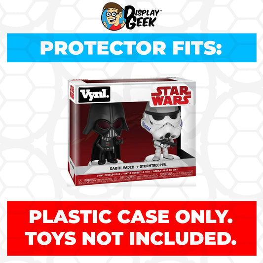 Pop Protector for Vynl 2 Pack Darth Vader & Stormtrooper Funko