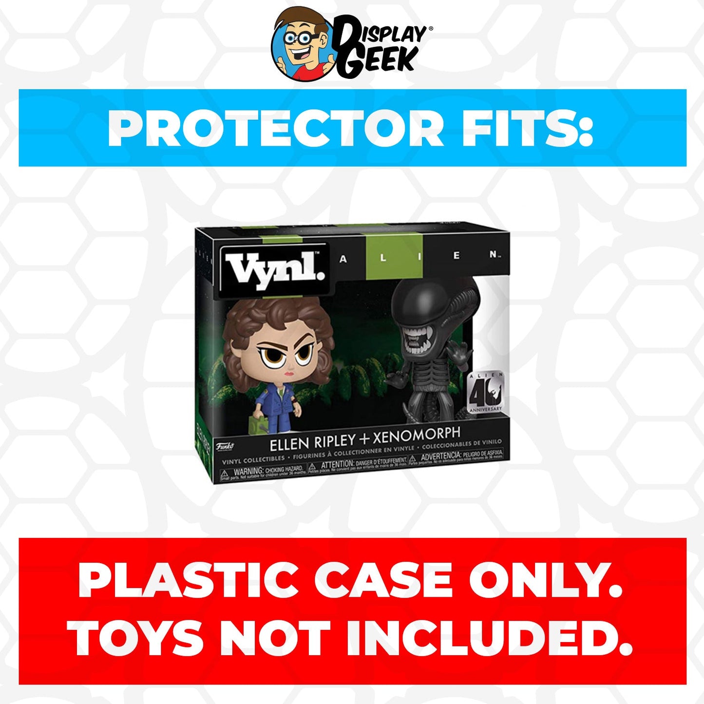 Pop Protector for Vynl 2 Pack Ellen Ripley & Xenomorph Funko