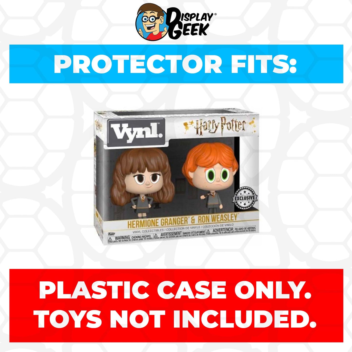 Pop Protector for Vynl 2 Pack Hermione Granger & Ron Weasley Broken Wand Funko