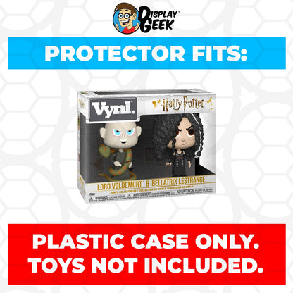 Pop Protector for Vynl 2 Pack Lord Voldemort & Bellatrix Lestrange Funko