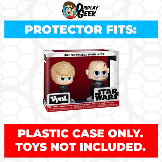 Pop Protector for Vynl 2 Pack Luke Skywalker & Darth Vader Funko