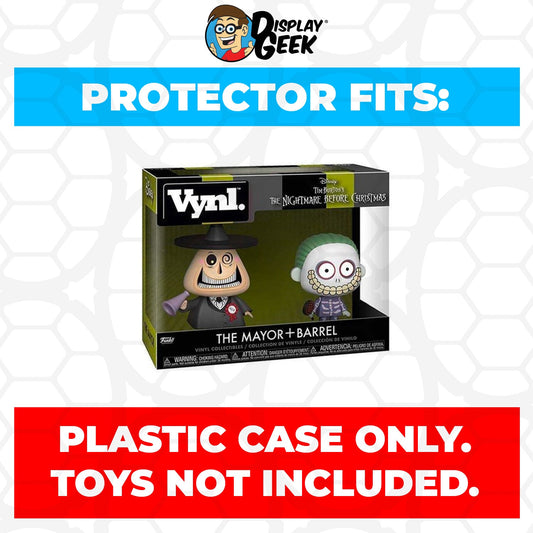 Pop Protector for Vynl 2 Pack The Mayor & Barrel Funko
