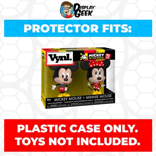 Pop Protector for Vynl 2 Pack Mickey Mouse & Minnie Mouse Funko