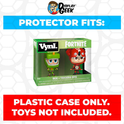Pop Protector for Vynl 2 Pack Rex & Tricera Ops Funko