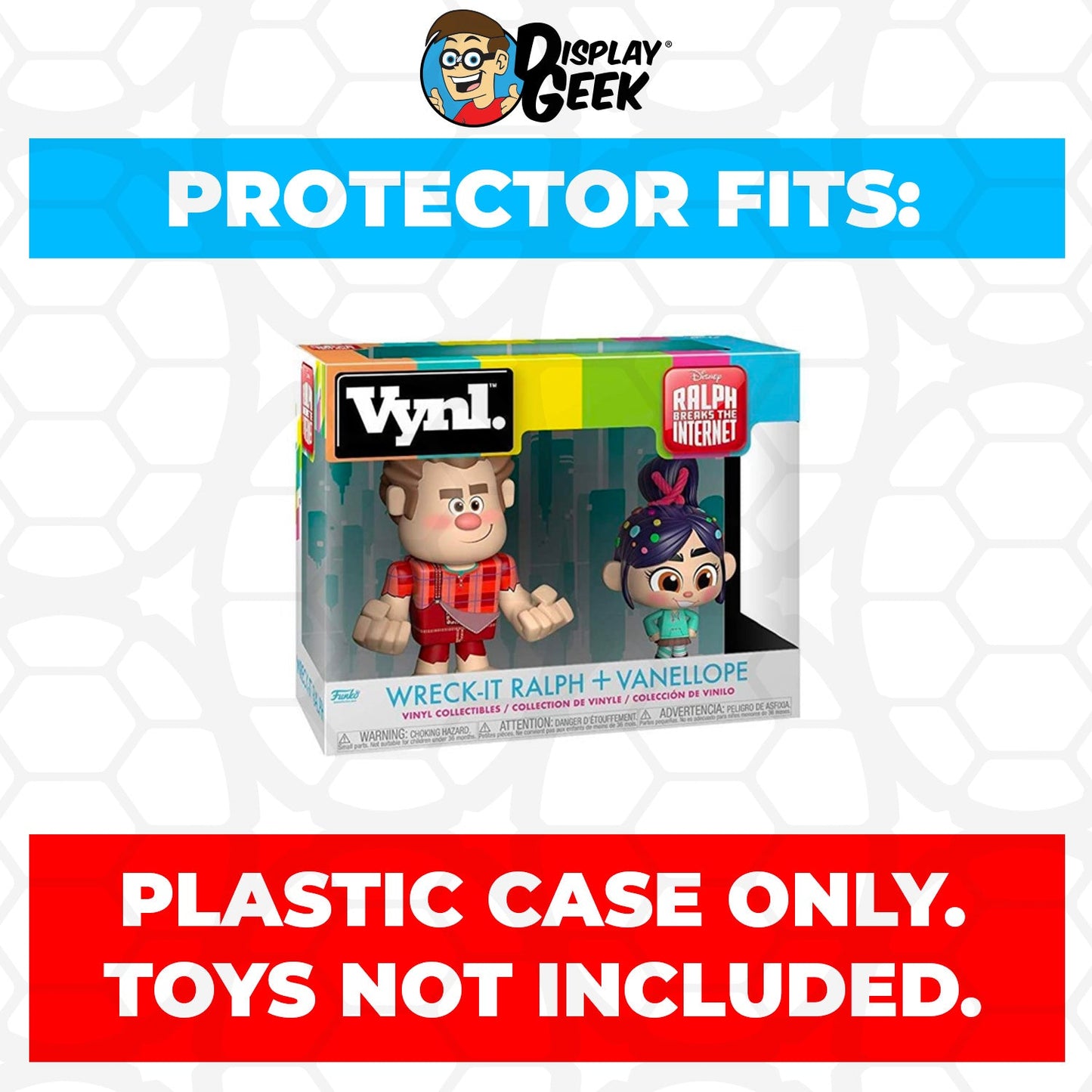 Pop Protector for Vynl 2 Pack Wreck-It Ralph & Vanellope Funko