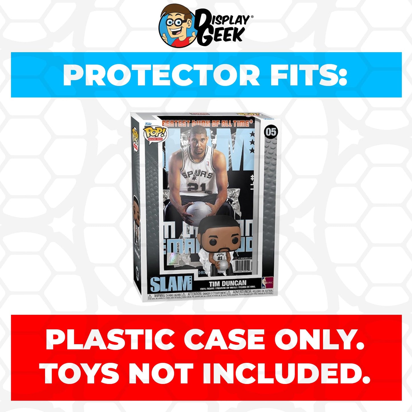 Pop Protector for Tim Duncan #05 Funko Pop Magazine Covers
