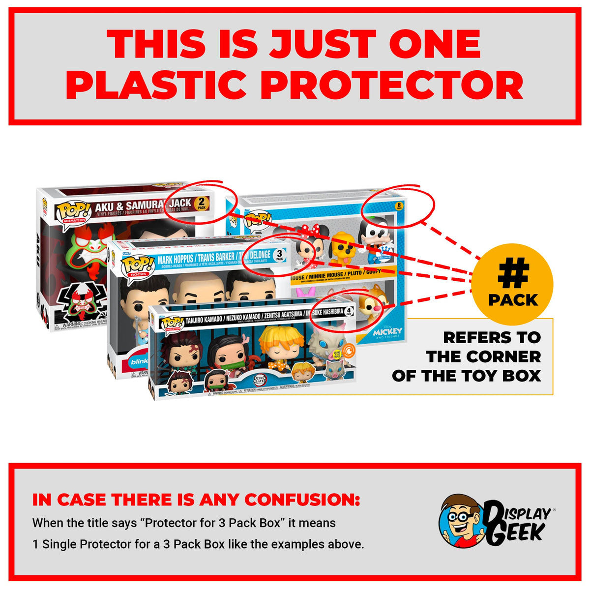 Pop Protector for Funko Pop 2 Pack Daft Punk Alive Box