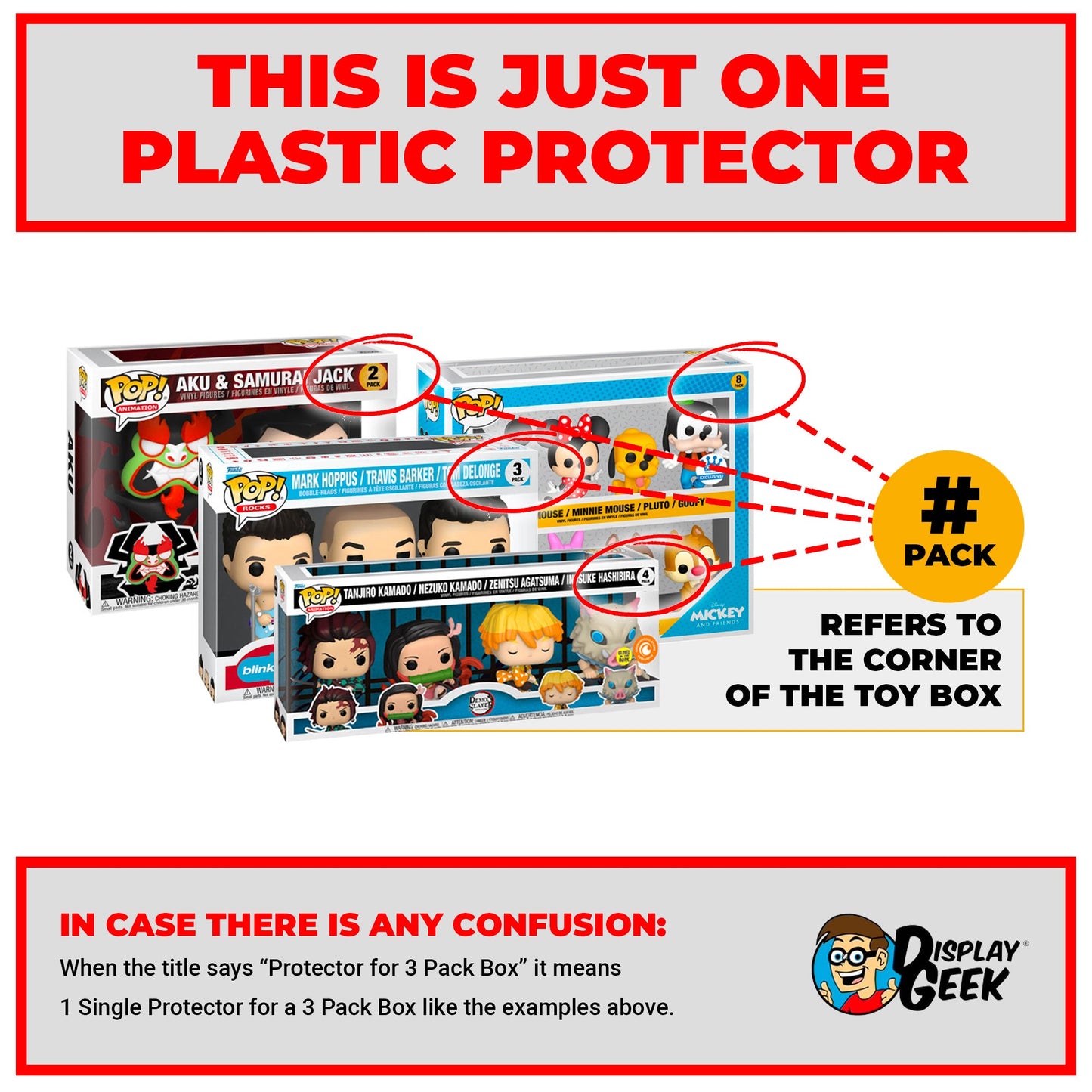 Pop Protector for Funko Pop 2 Pack Daft Punk Discovery Era Box