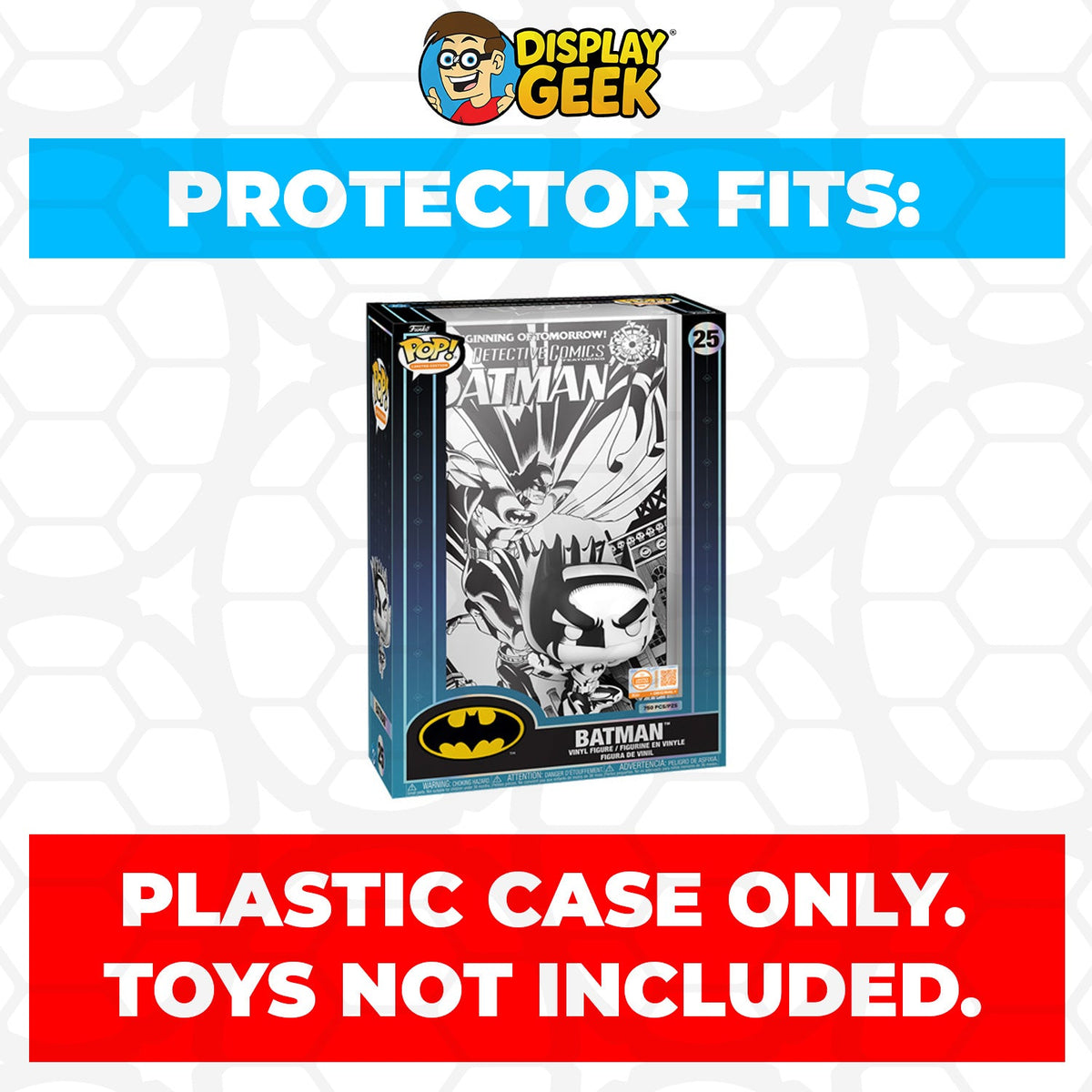 Pop Protector for Funko Pop Comic Covers Batman Black & White #25 Box