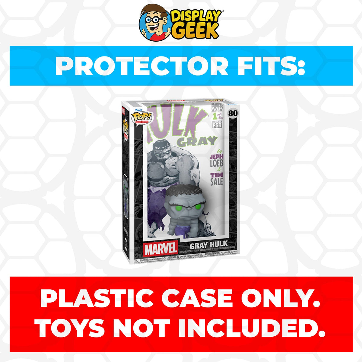 Pop Protector for Funko Pop Comic Covers Gray Hulk #80 Box