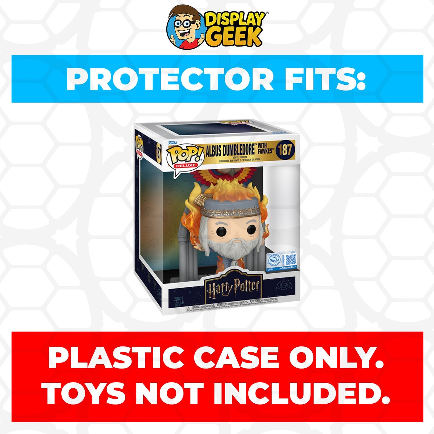 Pop Protector for Funko Pop Deluxe Albus Dumbledore with Fawkes #187