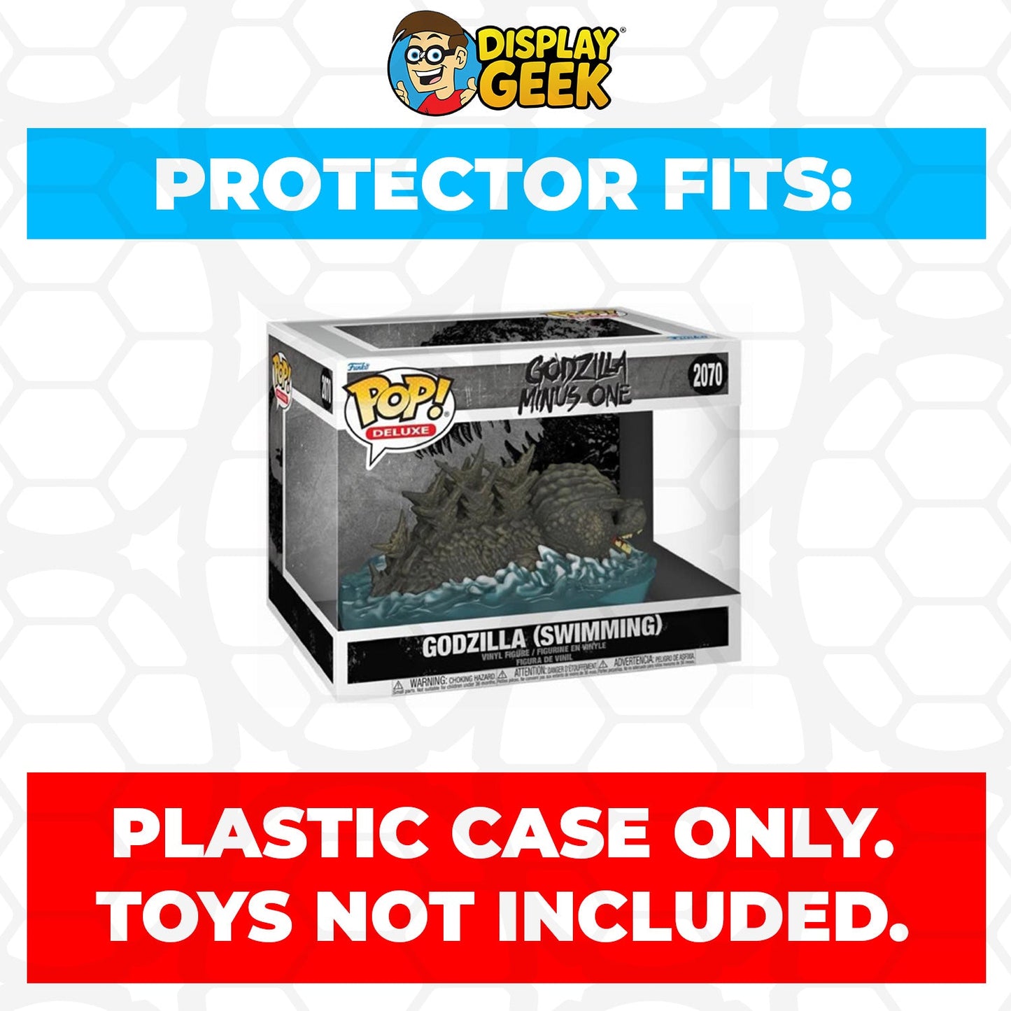Pop Protector for Funko Pop Deluxe Godzilla Swimming #2070 Box
