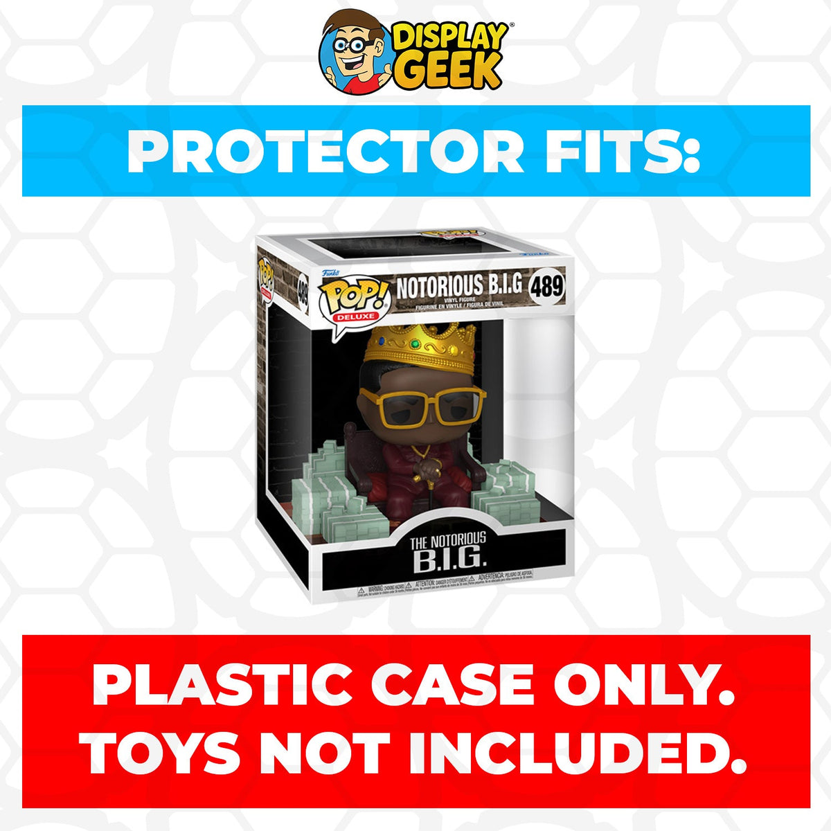 Pop Protector for Funko Pop Deluxe Notorious BIG on Throne #489 Box