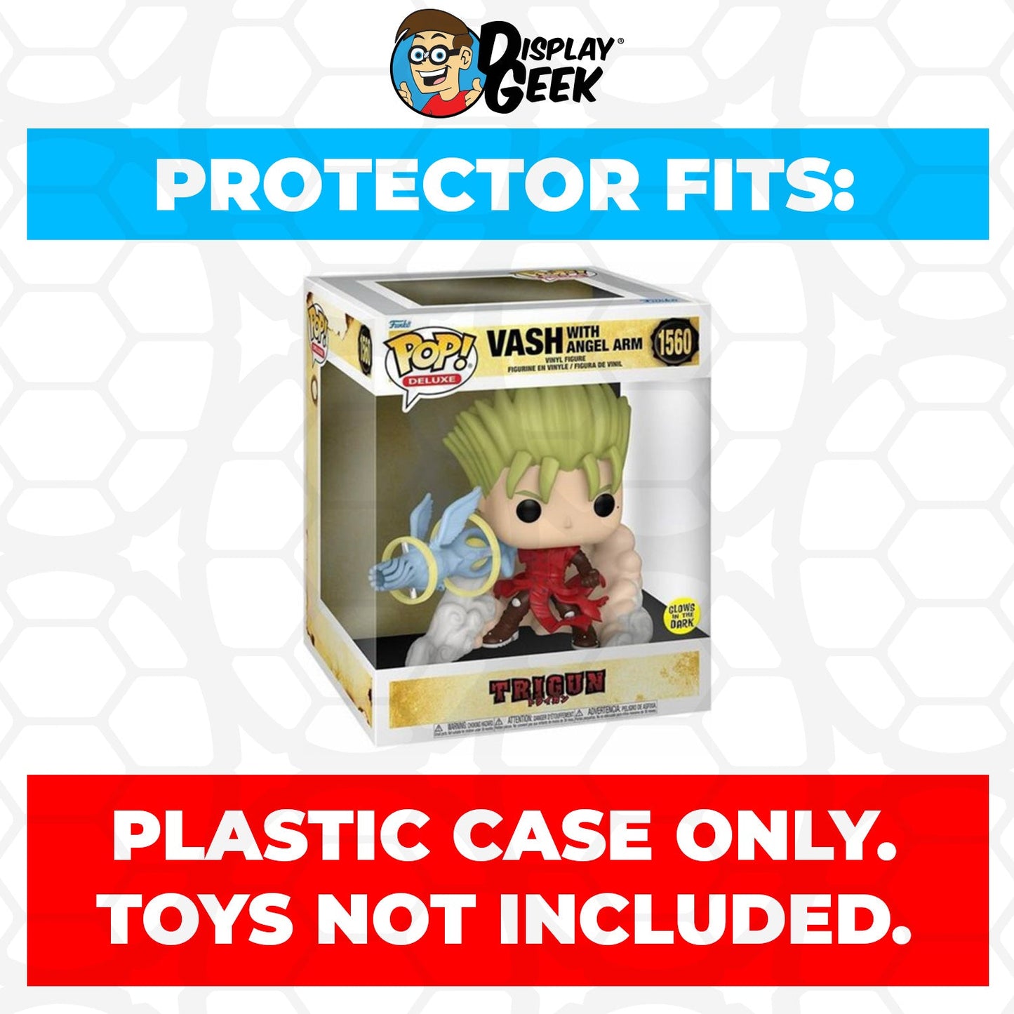 Pop Protector for Funko Pop Deluxe Trigun Vash with Angel Arm #1560