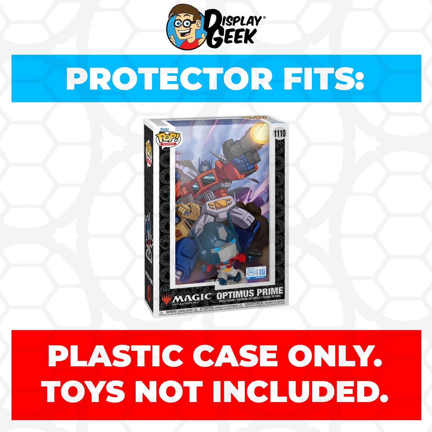 Pop Protector for Funko Pop Game Cover MTG Optimus Prime #1110
