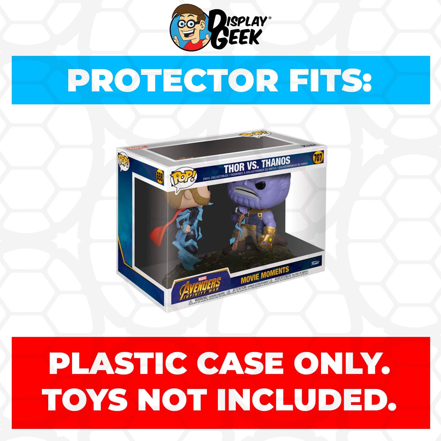 Pop Protector for Thor vs Thanos #707 Funko Pop Movie Moments