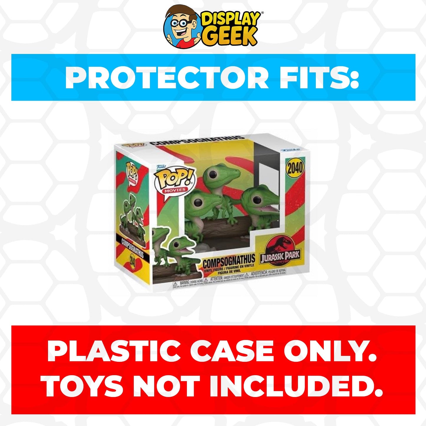 Pop Protector for Funko Pop Premium Compsognathus #2040 Box