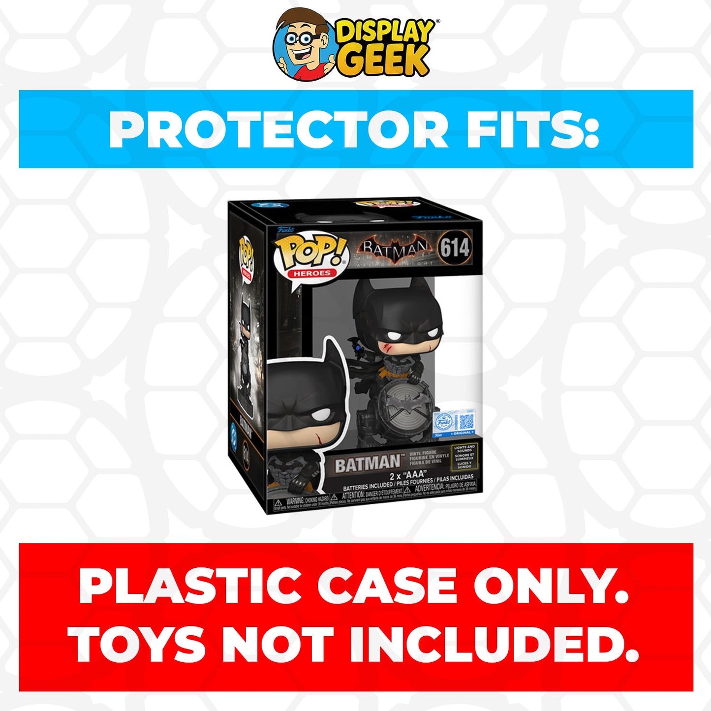 Pop Protector for Funko Pop Premium Batman Lights and Sounds #614