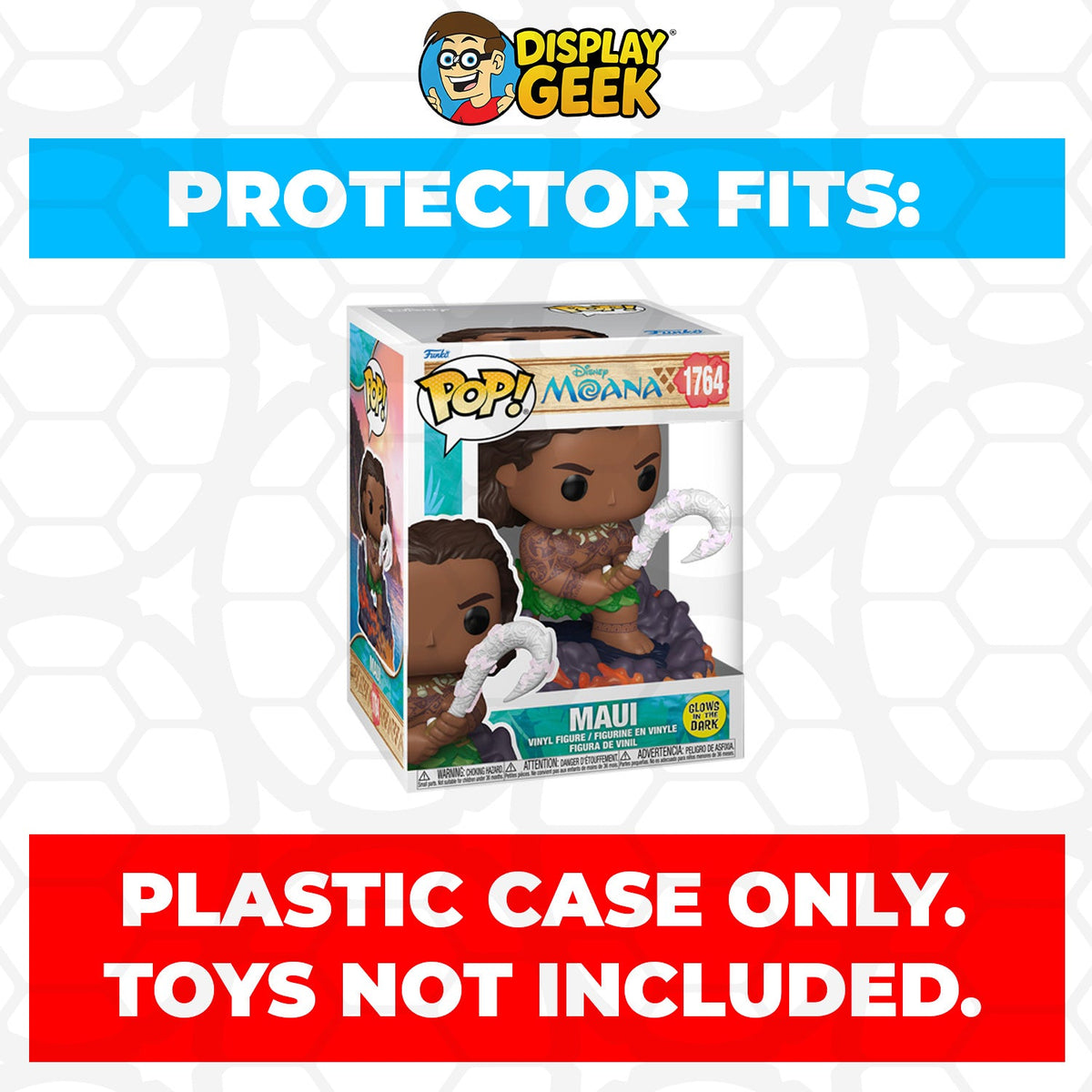 Pop Protector for Funko Pop Premium Maui GITD #1764 Box