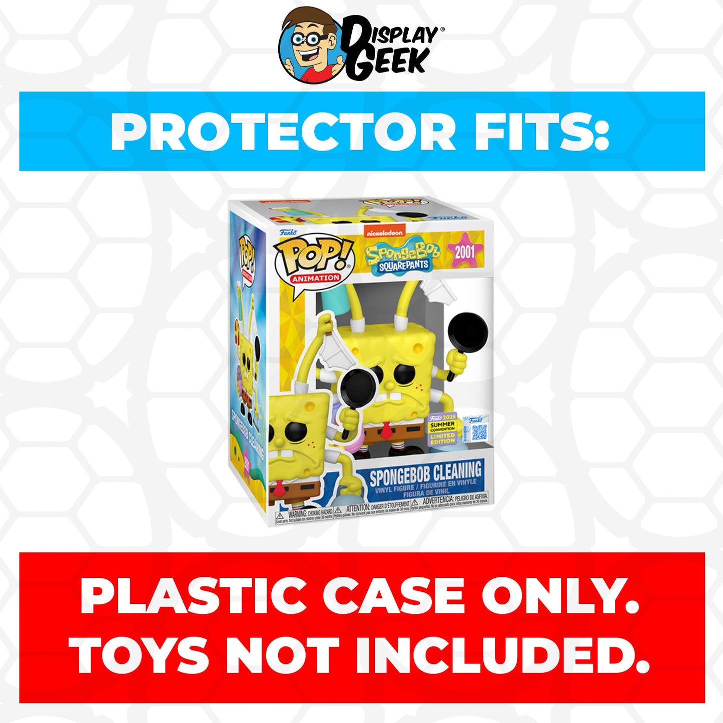 Pop Protector for Spongebob Cleaning SDCC #2001 Funko Pop Premium