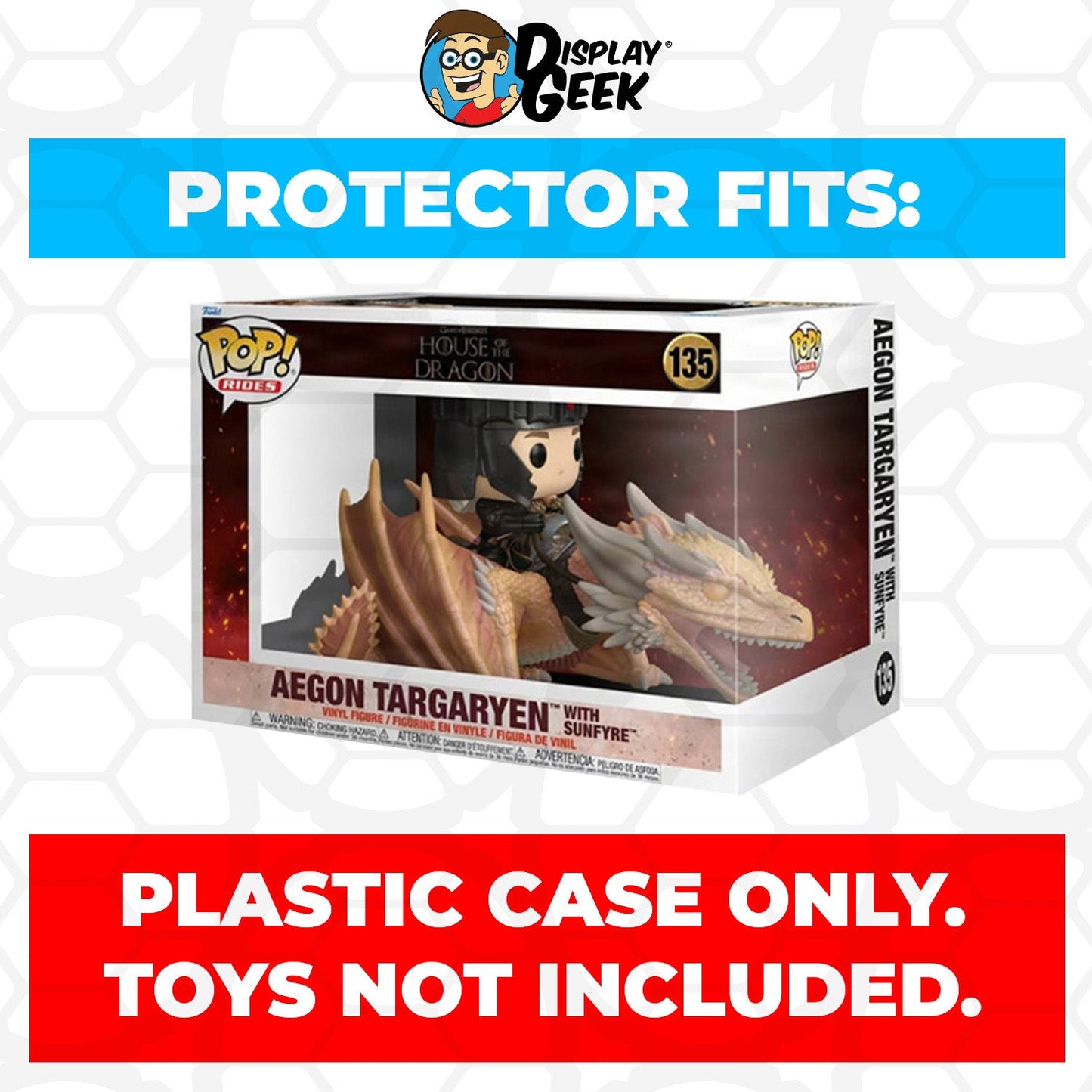Pop Protector for Aemond Targaryen With Vhagar #136 Funko Pop Rides