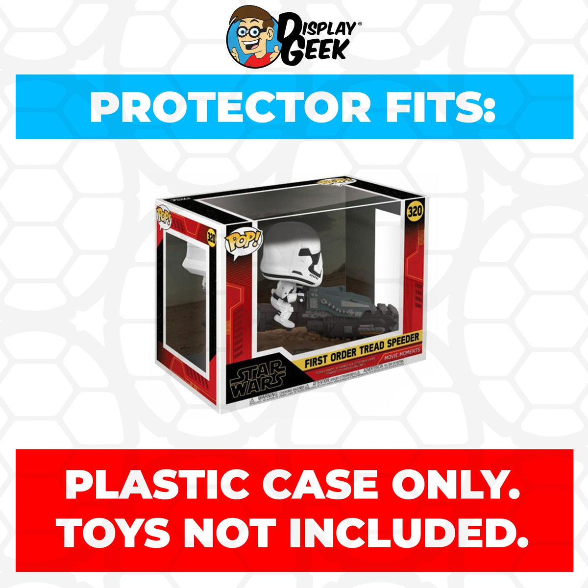 Pop Protector for Funko Pop Rides First Order Tread Speeder #320 Box