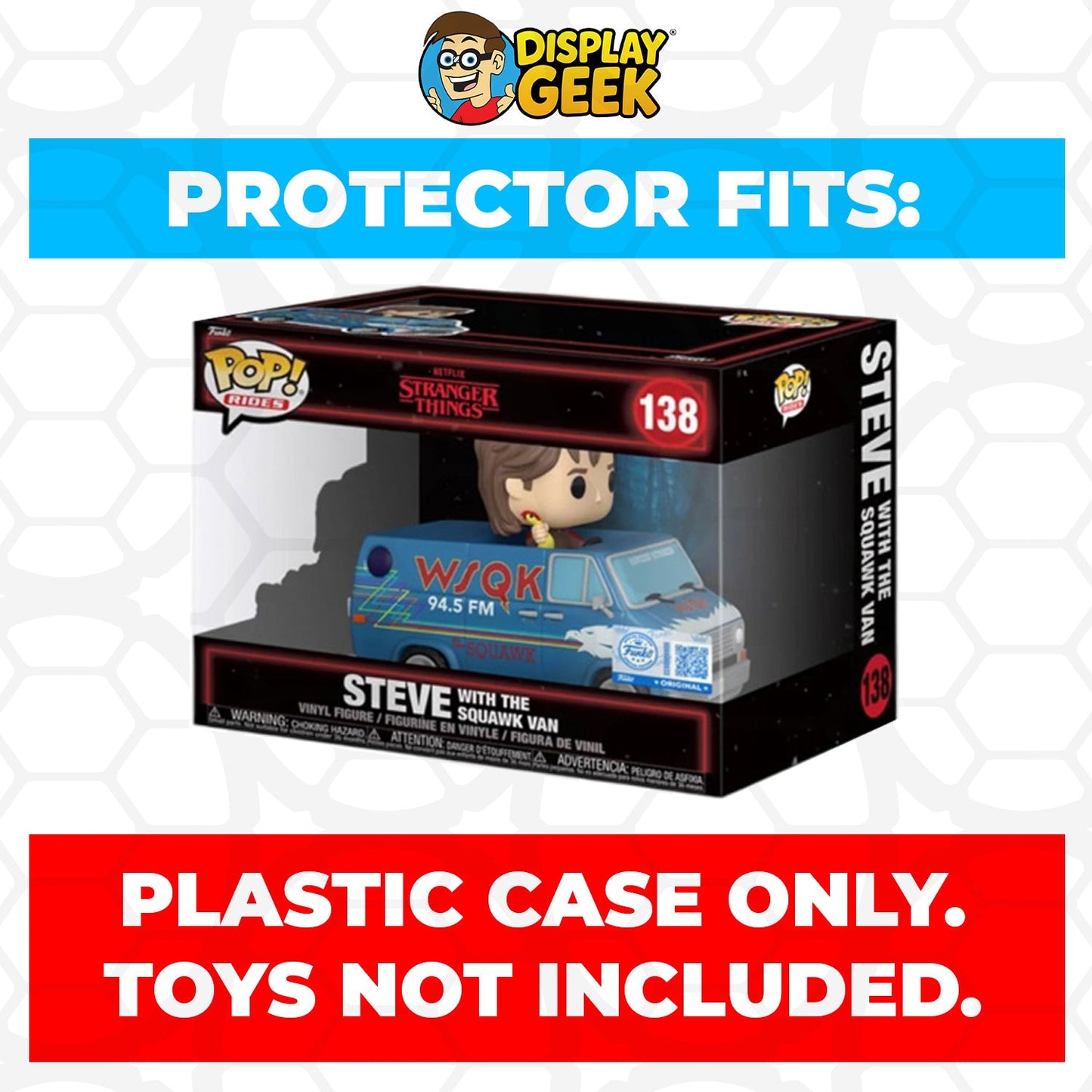 Pop Protector for Funko Pop Rides Steve with The Squawk Van #138