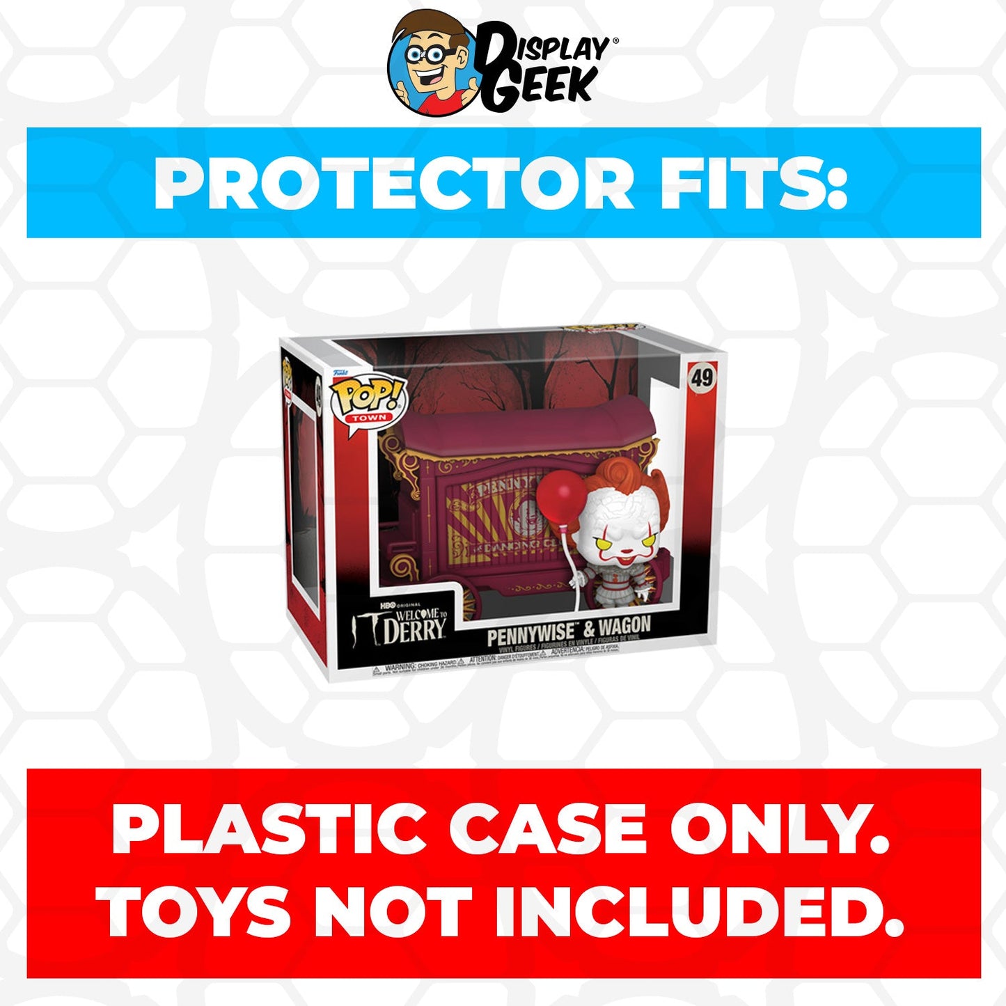 Pop Protector for Funko Pop Town Pennywise & Wagon #49