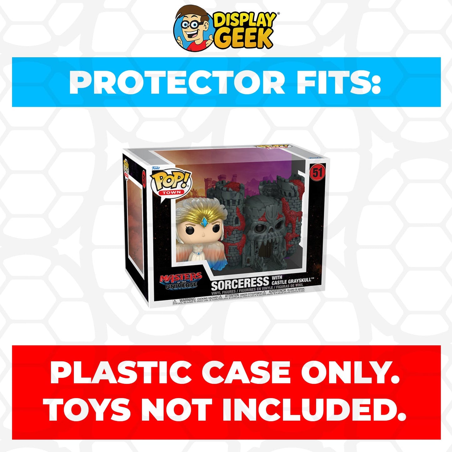 Pop Protector for Funko Pop Town Sorceress with Castle Grayskull #51 Box